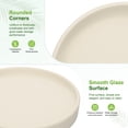 thumbnail image 2 of Uxcell 2-Pack Ceramic Plant Saucers, 5.3 Inch ID Flower Pot Plant Saucers, Flowerpot Drip Tray [5.9 Inch OD, White], 2 of 6