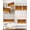 orange, variant on Orange Ombre Stripes Pillow Cases Standard Size Set of 2, Smooth Satin Pillowcase for Hair and Skin, Farmhouse Retro Abstract Waves Art Decorative Cooling Bed Pillow Covers with Zipper, 20x26 Inches