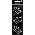 thumbnail image 2 of Rhinestone Word & Icon Stickers-Princess Crown/Crystal & Pink 3/Pk, 2 of 2