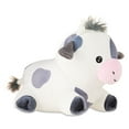 thumbnail image 6 of Medium Round Cow Plush, Black and White, 8", Valentine's Day by Way To Celebrate, 6 of 7