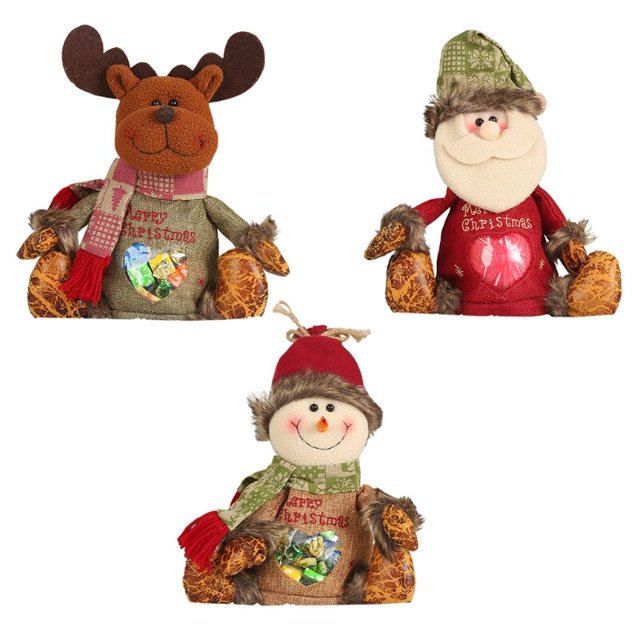 Bag Clear Merry Christmas Decorations Xmas Doll Merry Christmas Decor hot heqiyong LED