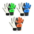 thumbnail image 2 of Eigraketly 1 par de guantes de fútbol para niños, práctica de fútbol, portero, protección de manos, guante de cuero PU, equipo Type3 NO3, 2 of 6