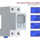 thumbnail image 4 of Medidor de electricidad digital Lcd Medidor de CA Medidor de Kwh de carril superior 5(80) A Medidor de electricidad Medidor de electricidad de carril DIN monofásico 2 pines 2p Ac230, 4 of 4