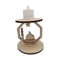 thumbnail image 1 of Klonfd Moon Festival Wooden Candleholder With Light Display Craft For Tabletop, 1 of 5
