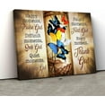 thumbnail image 5 of Christian Butterflies Canvas Wall Art Inspirational Pictures Wall Decor Happy Moments Praise God Painting for Bedroom Bathroom Living Room Butterflies Prints Artwork Framed 12"x16"（Gold, 5 of 6