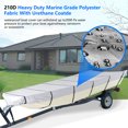 thumbnail image 4 of Genrics 18Ft Boat Cover Waterproof Heavy Duty Trailerable Replacement for Jon Boat Grey, 4 of 5