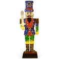 thumbnail image 1 of Costway 6 ft Pre-Lit Nutcracker with Sword 110 LED Lights Zip Ties & Ground Stakes, 1 of 10