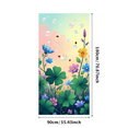 thumbnail image 3 of Colorful Floral Themed Banner with Butterflies Ladybugs Bubbles Background Party Decoration Backdrop for Garden Parties Outdoor Gatherings Spring Celebrations and Photo Shoots, 3 of 8