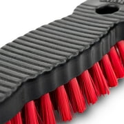 Libman High Power Scrub Brush 7.5-inch Long Red Fibers and Black Handle