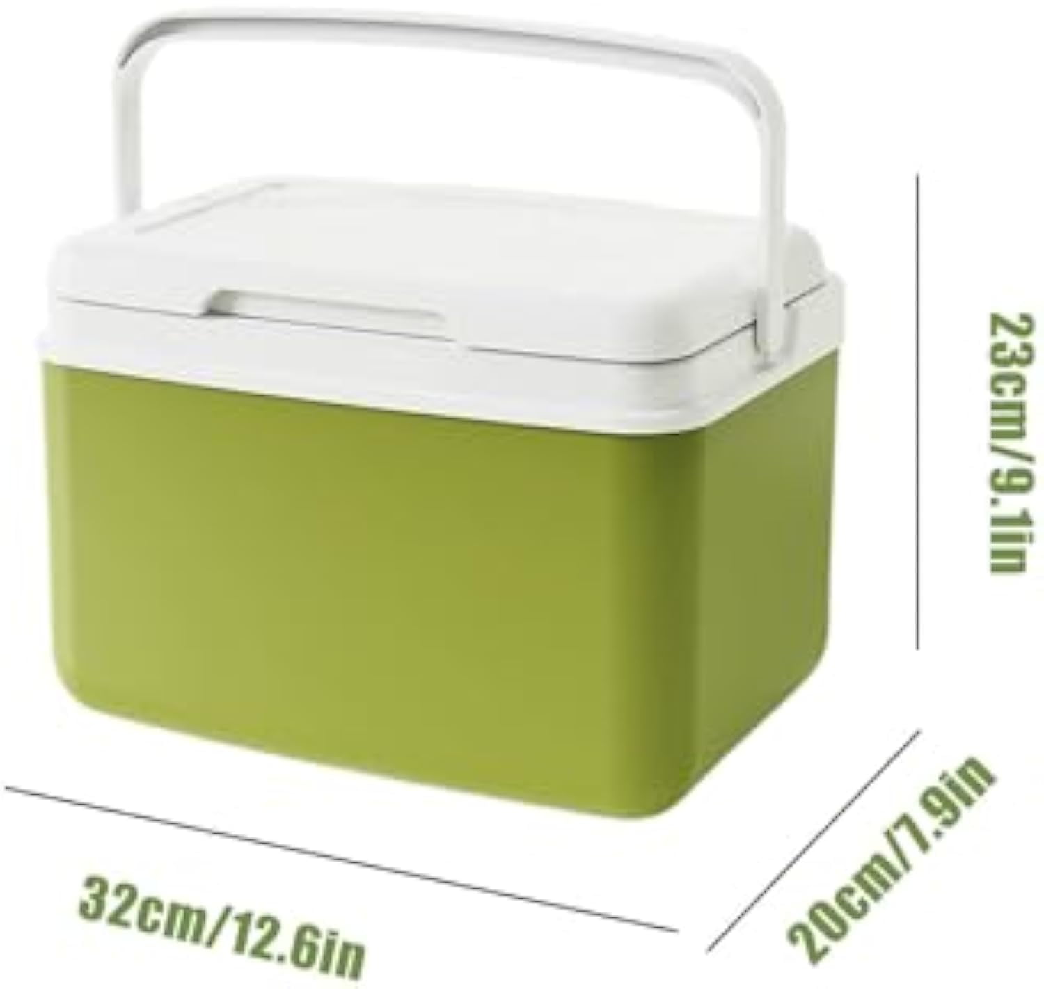 Outdoor Camping Cooler - Large Capacity Ice Chest, Portable Insulated Storage Box, Cooling Container | Hard Lightweight Freezer for Hiking Camping Walking Travel Outdoor Activities(6L)
