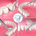 thumbnail image 3 of Kit de limpieza dental para eliminar la placa, 5 piezas, acero inoxidable. Herramientas de dentista para uso personal y doméstico., 3 of 4