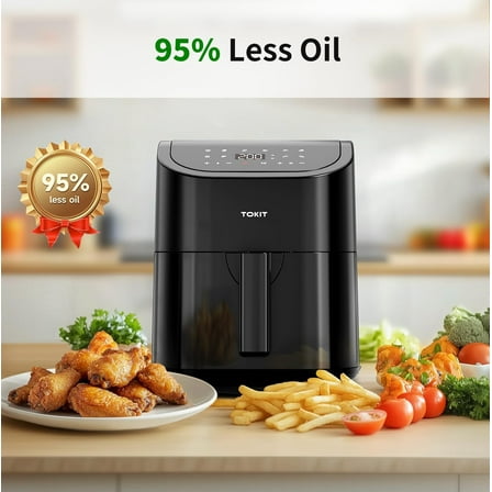 Kitchen Air Fryer Countertop 10-in-1 with 4.8 QT Capacity Airfryer