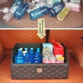 thumbnail image 2 of Wisewang Convenient Storage Box For Car Trunk Durable Organizer For Cars And SUVs Trunk Storage Organizer Black lines L, 2 of 6