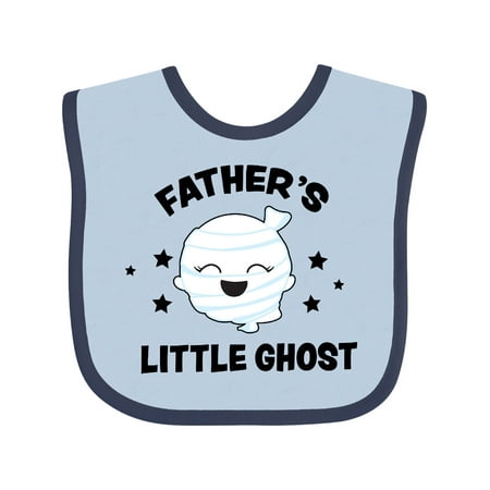 

Inktastic Cute Father s Little Ghost with Stars Gift Baby Girl Bib