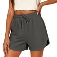 thumbnail image 6 of Tumotour Plus Size Summer Athletic Workout Shorts for Women Elastic Waist Shorts with Pockets Drawstring Summer Running Shorts Yoga Pants, 6 of 8