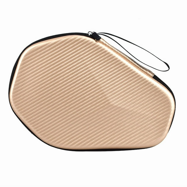 Champagne Hard Shell Sports Equipment Case - Hexagonal Design for Ping Pong, Badminton & Tennis Rackets - Durable, Shatterproof Storage with Custom Logo Printing - Ideal for North American Teams &