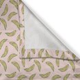 thumbnail image 3 of Ambesonne Tropical Kitchen Curtains, Pop Art Bananas Sketchy, 55"x39", Avocado Green Blush, 3 of 3