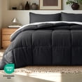 thumbnail image 6 of Bare Home Down Alternative Comforter Set - 2-Pieces - All Seasons - Twin/Twin-XL, Black, 6 of 10