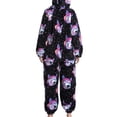 thumbnail image 3 of Fuzzy One Piece Pajamas, Stylish Soft Warm Pajamas Jumpsuit  For Lady For Home, 3 of 5