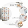 thumbnail image 5 of 54x78 Inch Shower Curtain Decorative Spring Floral Bathtub Bath Curtains Fabric Waterproof Bathroom Decor Summer Botanical Watercolor Flowers Elegant Small Stall Shower Curtain Set with 12 Hooks, 5 of 6
