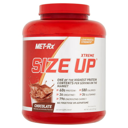 MET-Rx Xtreme Size Up Chocolate poudre de protéines Compléments alimentaires, 6 lbs