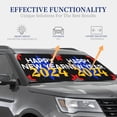 thumbnail image 4 of Gaeub Happy New Year 2024 (6) Foldable Auto Sun Blocker Visor, Sunshade for Car Front Window, Keeps Your Vehicle Cool - Small, 4 of 7