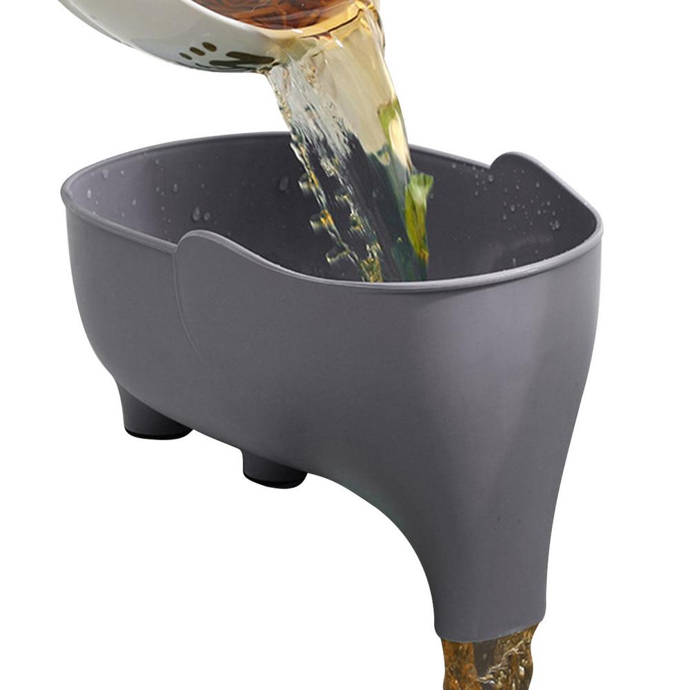 Tohuu Elephant Drain Basket Kitchen Cute Elephant Drainer Multifunctional Kitchen Sink Strainer