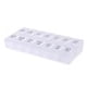 thumbnail image 2 of Organizador de pastillas Likrtyny 14 compartimentos Portable blanco, 2 of 9