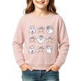 thumbnail image 4 of LIIPEE Halloween Graphic Sweatshirts For Girls Long Sleeve Crew Neck Pullover Kids Fall Winter Comfortable Casual Sweatshirts,4-5 Years, 4 of 4