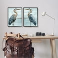 thumbnail image 2 of Stupell Industries Detailed Heron Bird Duo Animals & Insects Painting Black Framed Art Print Wall Art, 16 x 20, Set of 2, 2 of 9