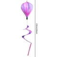 thumbnail image 2 of Home Decor Hot Air Balloon Wind Spinner Rainbow Kinetic Hanging Wind Twister (Purple), 2 of 7