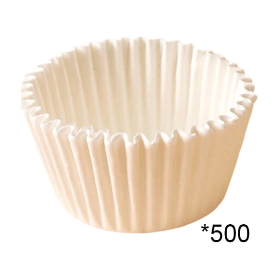 Disposable Cupcake Liners and Muffin Liners, 500 Count Standard Size Oil Proof and Heatproof Paper Baking Cups for Cupcakes Muffins, High Temperature Resistant Pastry Cups for Home Baking