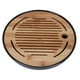 thumbnail image 4 of Bandeja de té redonda de bambú, tetera, bandeja para servir, drenaje, almacenamiento de agua, juego de té, suministros para el hogar, 10 pulgadas, 4 of 14