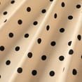 thumbnail image 4 of PatPat 2pcs Girl Dress Polka Dots Ribbed Splice Sleeveless Black Dress & Belt Size 5-13, 4 of 6