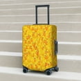 thumbnail image 6 of Honeii duck floating in the pool Elastic Luggage Cover, featuring double-sided printing, is the ideal companion for travel, business trips, and daily use(not included suitcase )-X-Large, 6 of 7