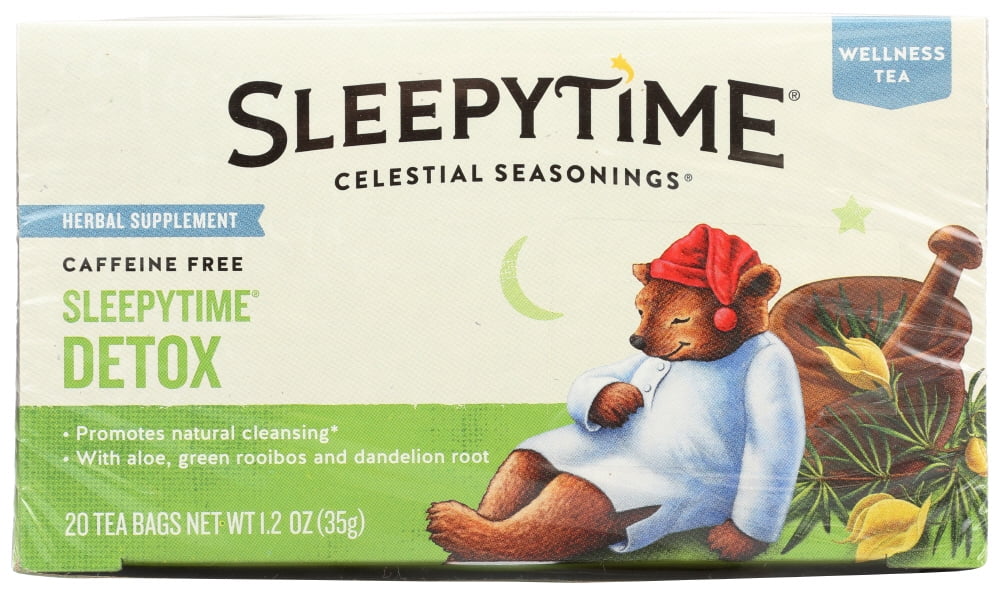 Celestial Seasonings Sleepytime Detox Herbal Supplement Tea, 20 Ct Tea Bags