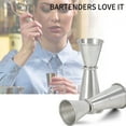 thumbnail image 2 of Visland Double Cocktail Jigger Japanese Style Stainless Steel Bar Measuring Jigger 1 & 2 oz, 2 of 7
