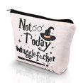 thumbnail image 1 of Bolsa de maquillaje Paliboiu Magic Wizard Not Today de tela de lino, 1 of 5