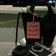 thumbnail image 6 of Modern Arabic Letter Key Holder Lightweight PU Leather Keychain Ornament Multiple Color Gift, 6 of 8