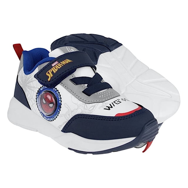 TENIS CASUALES NIÑO SPIDERMAN 730515 SIMIPIEL BLANCO Spiderman 730515