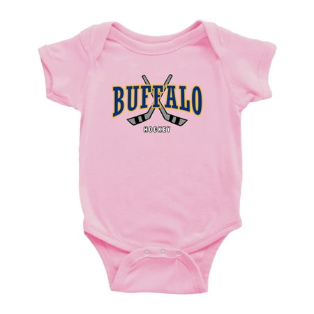 

Cute Buffalo Baby Romper Hockey Fan Baby Jersey Clothes (Pink 3-6 Monthes)