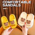 thumbnail image 3 of Toddler Kids Boys Girls Slippers Slides Pillow Sandals Summer Quick Dry Bathroom Slides Beach Water Non-Slip Kids Shower Shoes for 25Months-12Years, Inner Length 15-22cm, 3 of 9