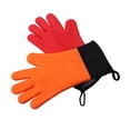 thumbnail image 3 of Guante de silicona térmica KN410 para barbacoa, unisex y ambidiestro, resistente a altas temperaturas hasta 300°C, antideslizante y transpirable, ideal para cocina y exteriores., 3 of 6