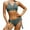 Green-23, variant on Lopeceal Women's Crochet Bikini Sets Push Up Halter 2 Piece Swimsuits String Tie Back Bathing Suits Summer Beach Swimwear