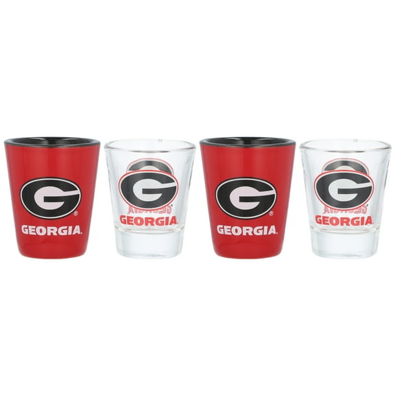 Georgia Bulldogs Four-Pack Shot Glass Set