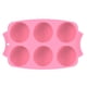 thumbnail image 1 of Bearachild Molde de silicona para rosquillas de 6 rejillas para hornear, molde antiadherente para hacer rosquillas, molde de decoración de cocina hecho a Herramientas y accesorios para hornear Rosado Bearachild HA004909-02, 1 of 6