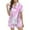 Hot Pink, variant on Pajamas for Women Set Two Piece Outfits Short Sleeve V Neck Shorts Pjs Sets Sleepwear Navy XL