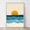 05, variant on 1pc Aesthetic Coastal Canvas Wall Art Seaside Beach Birds Fish House Decor Modern Ocean Waves Minimalist Print Vintage Poster, size: 50*70 cm, unframed.