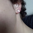 thumbnail image 3 of Petit Clou d'Oreille Rétro en Forme de Champignon Met en Valeur Votre Tempérament, 3 of 9
