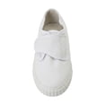 thumbnail image 3 of Dek Kids  Junior Touch Fastening White Canvas Plimsolls, 3 of 4